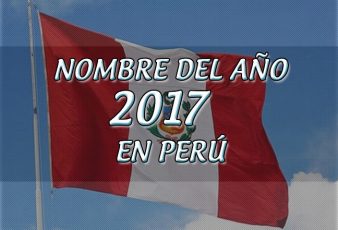 Nombre del año 2017 en perú