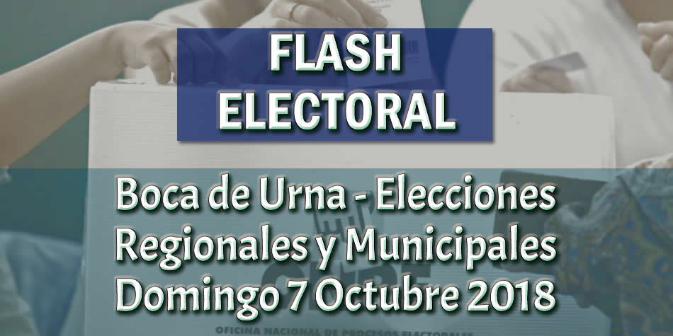Resultados de Elecciones Regionales y Municipales 2018