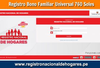 Registro para acceder al BONO Universal Familiar 760 Soles