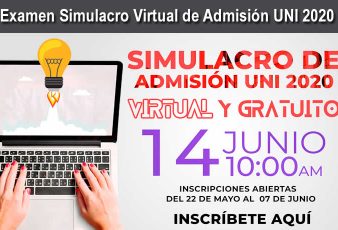 Puntajes Simulacro Virtual de Admisión UNI 2020