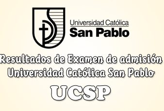 Resultados Examen Admisión UCSP